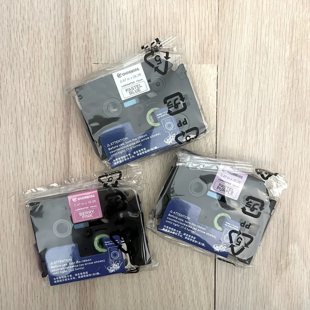 COLORWING Pastel 12mm Label Tape